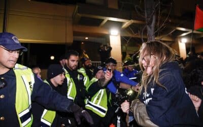 Peace vigil demanding DNC call for ceasefire in Gaza violently attacked by police